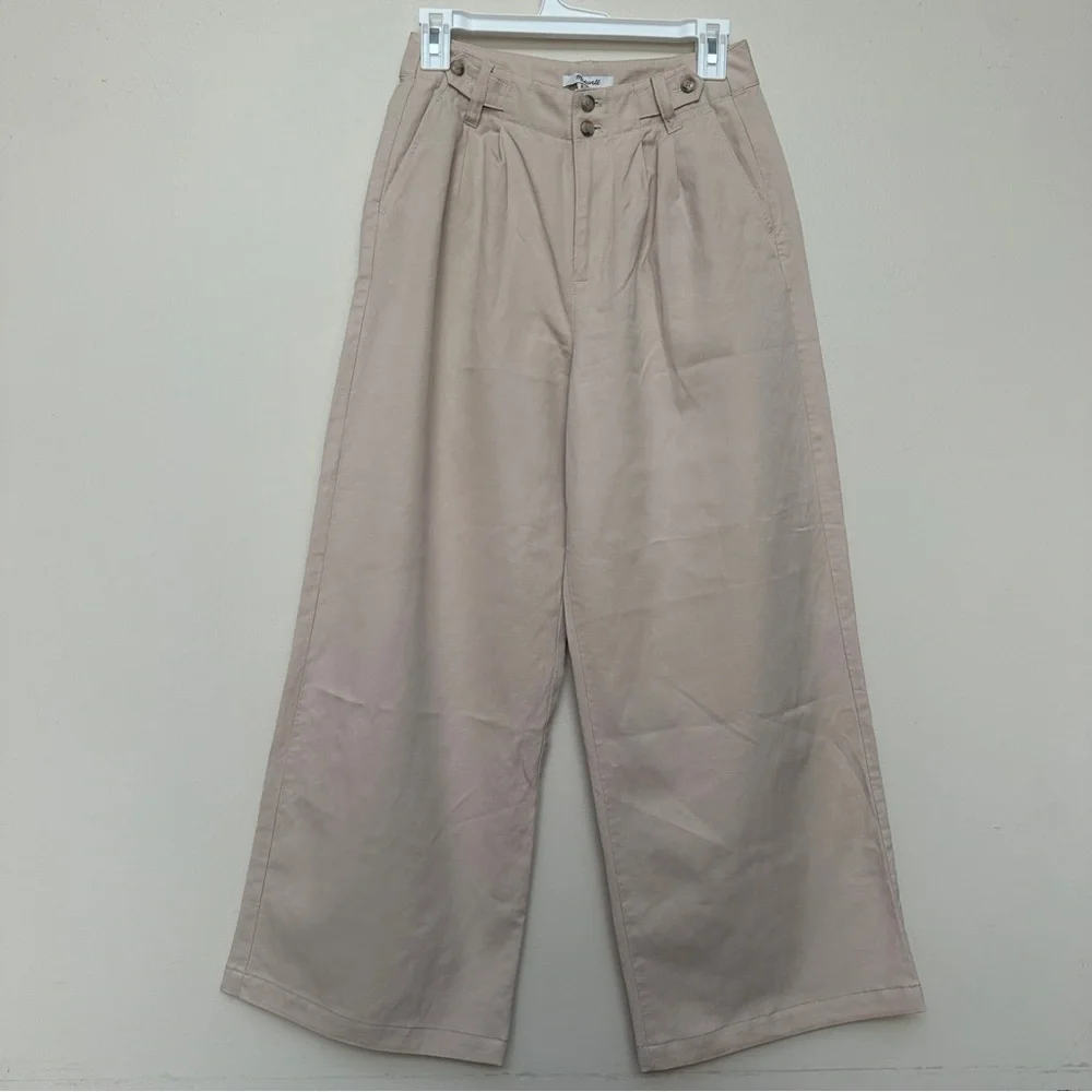 Madewell Harlow Wide Leg Pants Size 0P - Harvest Moon - Picture 2 of 13